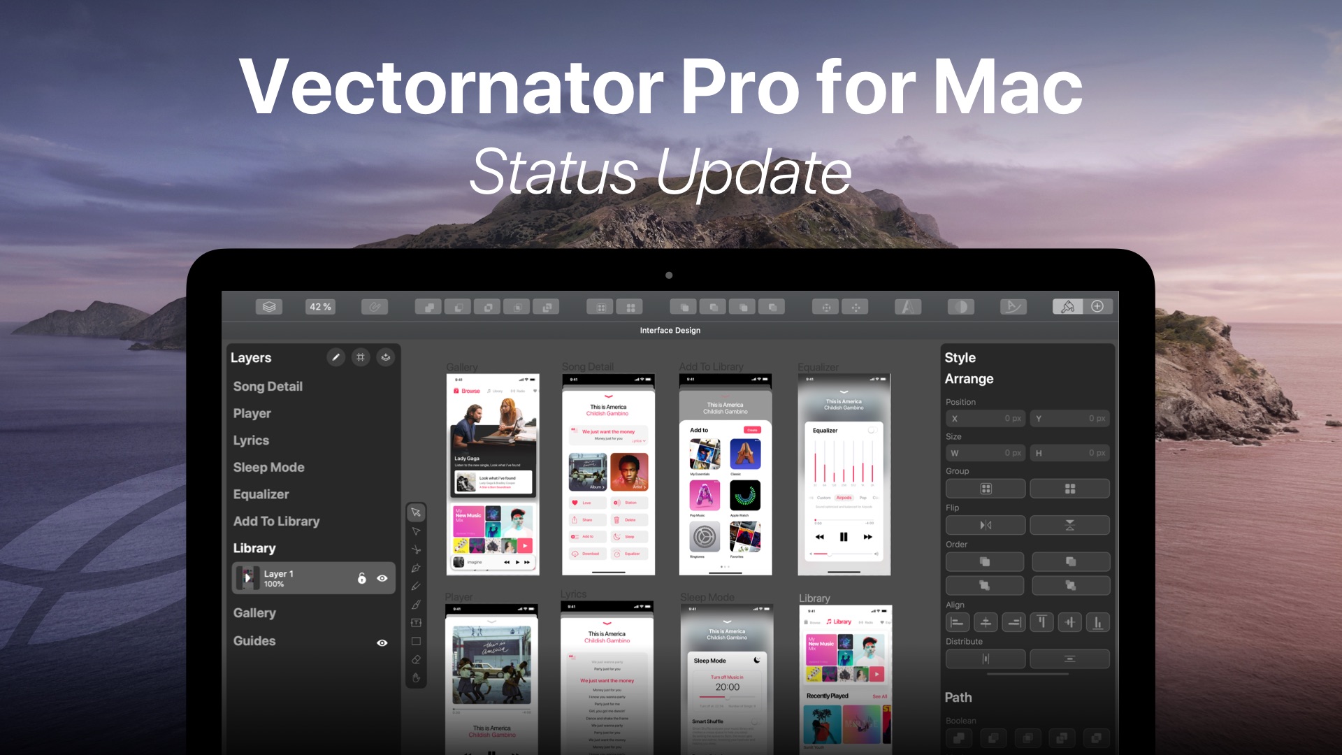 Vectornator Pro for Mac status update