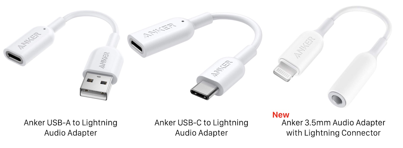 Anker、Lightningポートに3.5mmヘッドホンジャックを採用したイヤホンなどを接続できるMFi認証を取得した「Anker ライトニング USB＆3.5mmヘッドフォンジャックアダプタ」を発売。 | AAPL Ch.