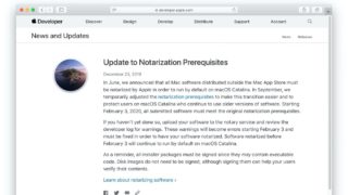 Apple Update to Notarization Prerequisites