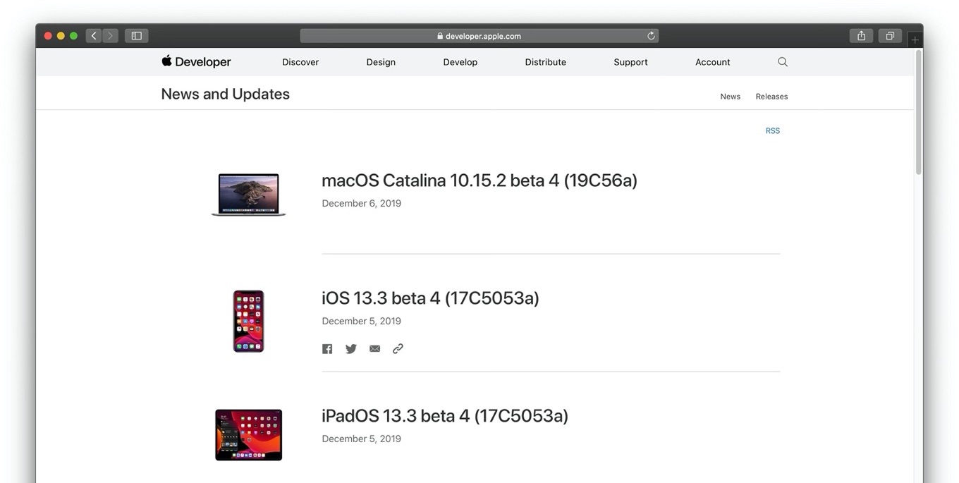  macOS Catalina 10.15.2 beta 4 (19C56a)