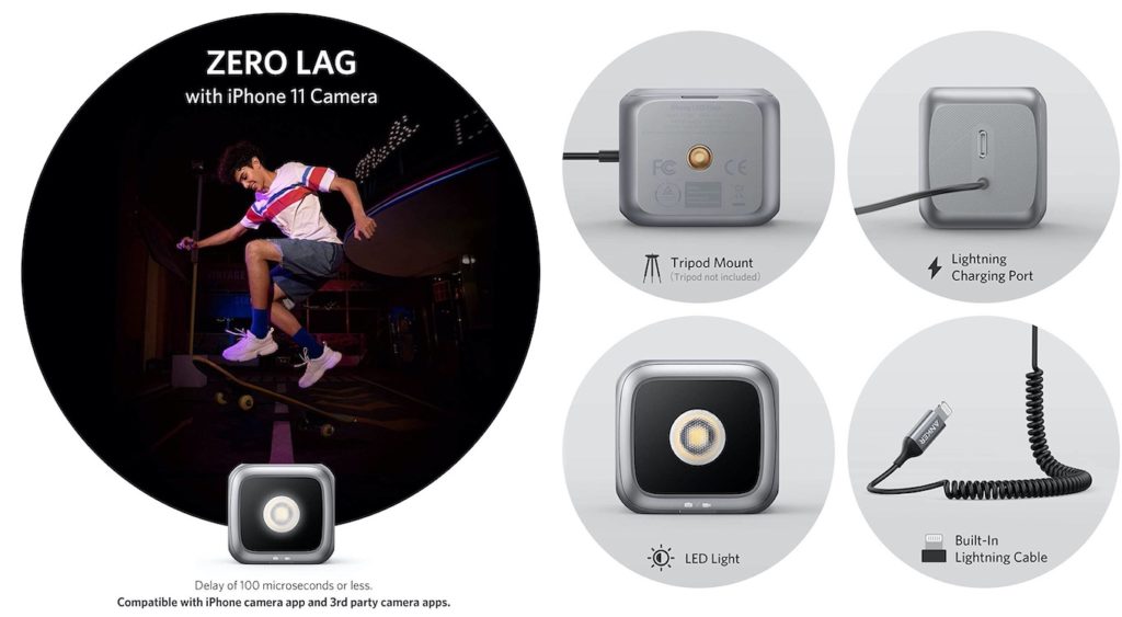 Anker Japan、MFi認証を取得したLightning接続のiPhone 11シリーズ/SE(第2世代)専用LEDフラッシュライト