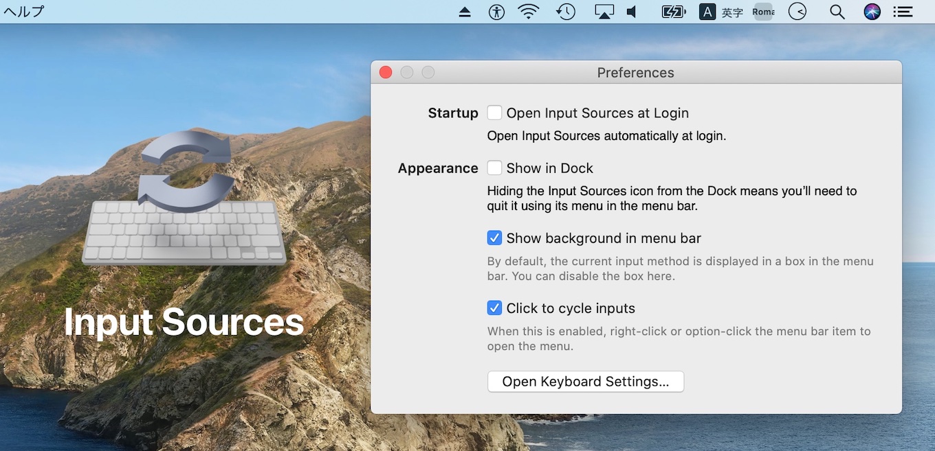 Input Sources for Mac