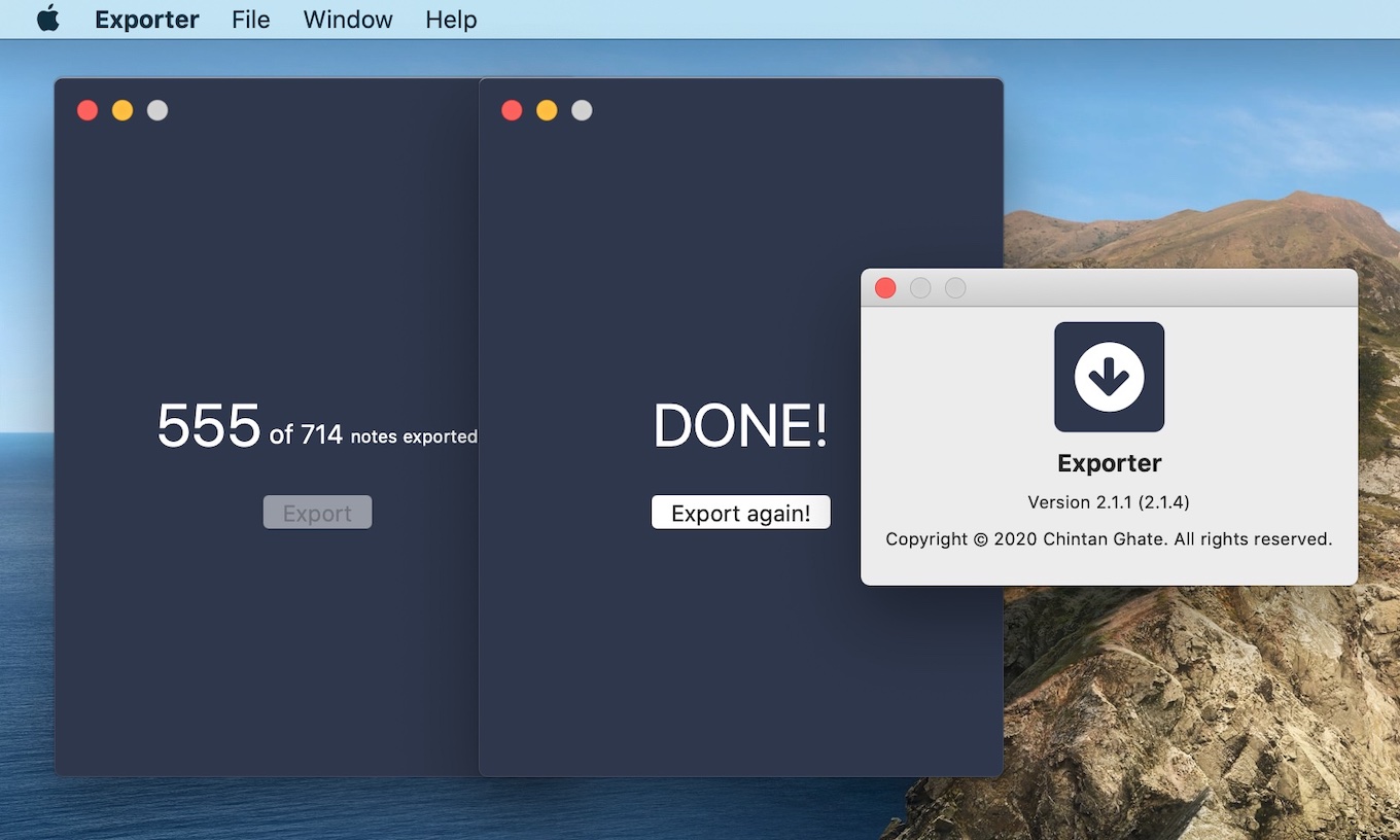Expoter for Mac
