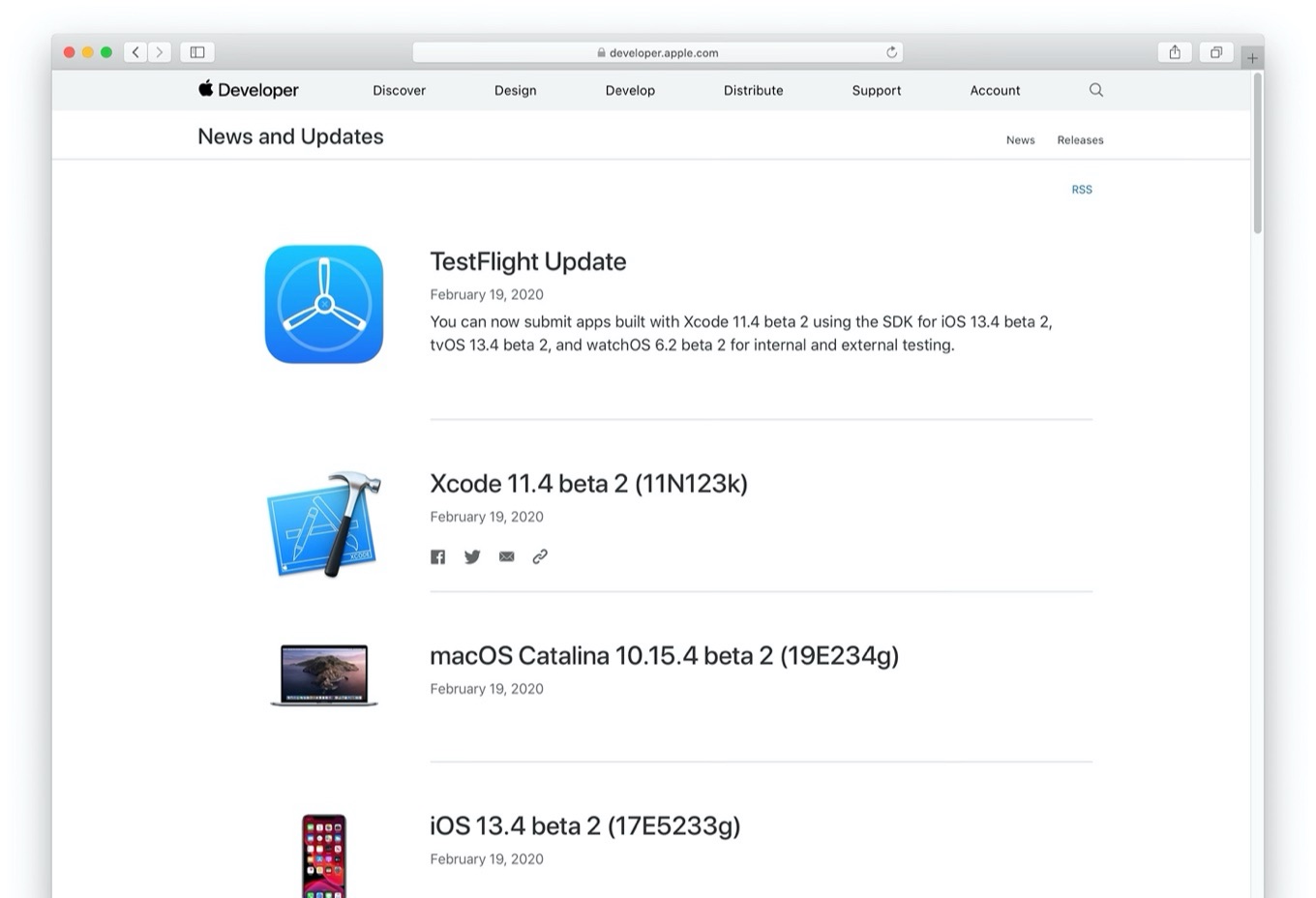 macOS Catalina 10.15.4 beta 2 Build 19E234g