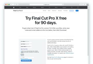 final cut pro x free trial