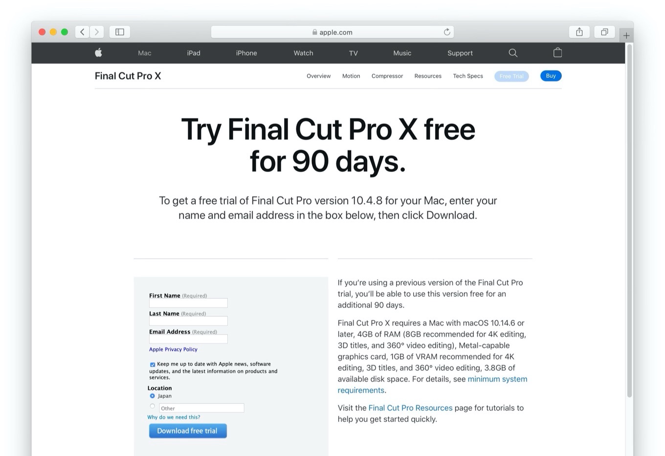 Final Cut Pro X - Apple