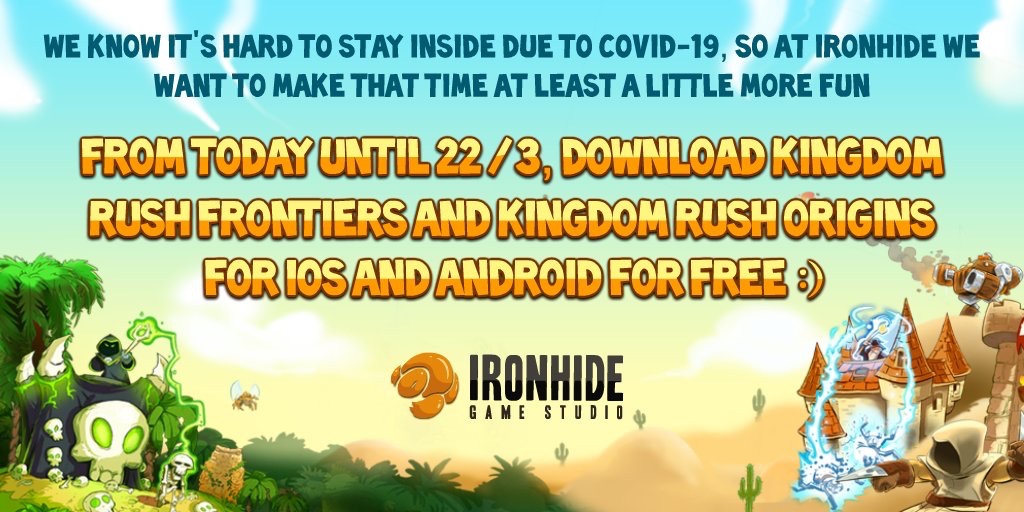 Kingdom Rush Frontiers free by COVID-19