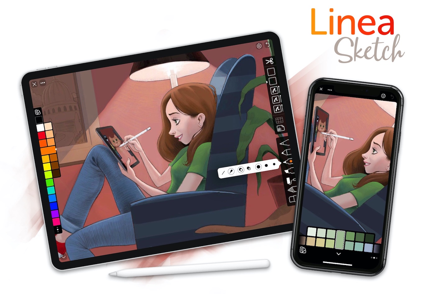 Ipadとiphone対応のユニバーサルアプリとなったスケッチアプリ Linea Sketch V3 0 がリリース タイムラプスやquicktoggleをサポートし 基本サブスクリプション制に pl Ch