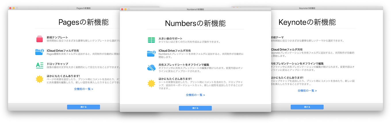 Apple Icloud Driveフォルダ共有での共同作業や新しいテンプレート テーマをサポートした Pages Numbers Keynote For Mac V10 0 をリリース pl Ch