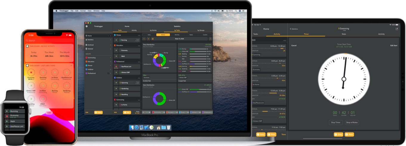 Macやiphone Ipad Apple Watchに対応したタイムトラッキング アプリ Timelogger Plus がリリース pl Ch