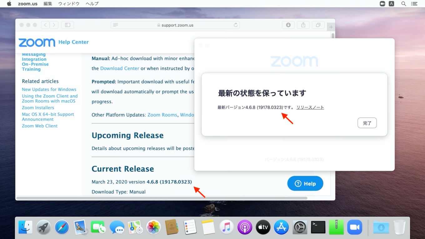Zoom for Mac March 2020 update