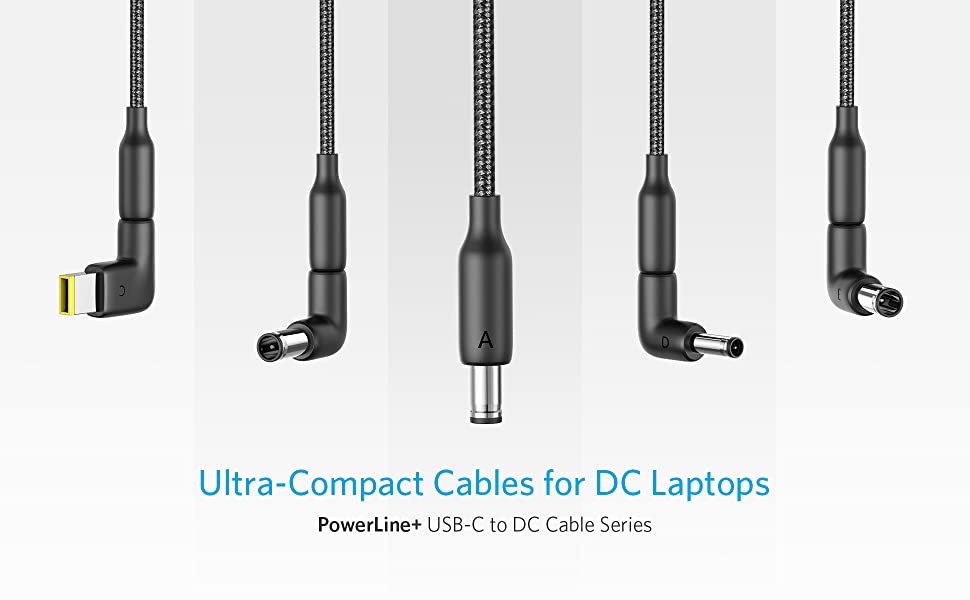 Anker PowerLine USB-C to DC Cable plug