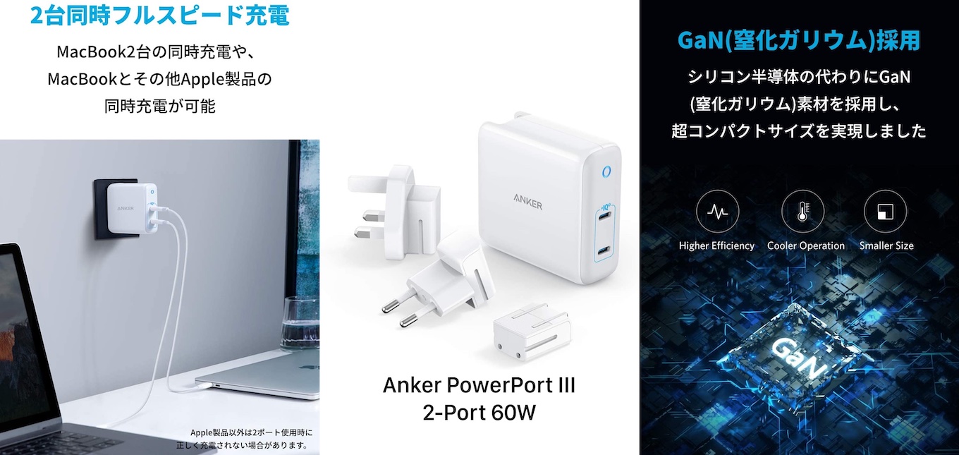 Anker PowerPort III 2-Port 60W