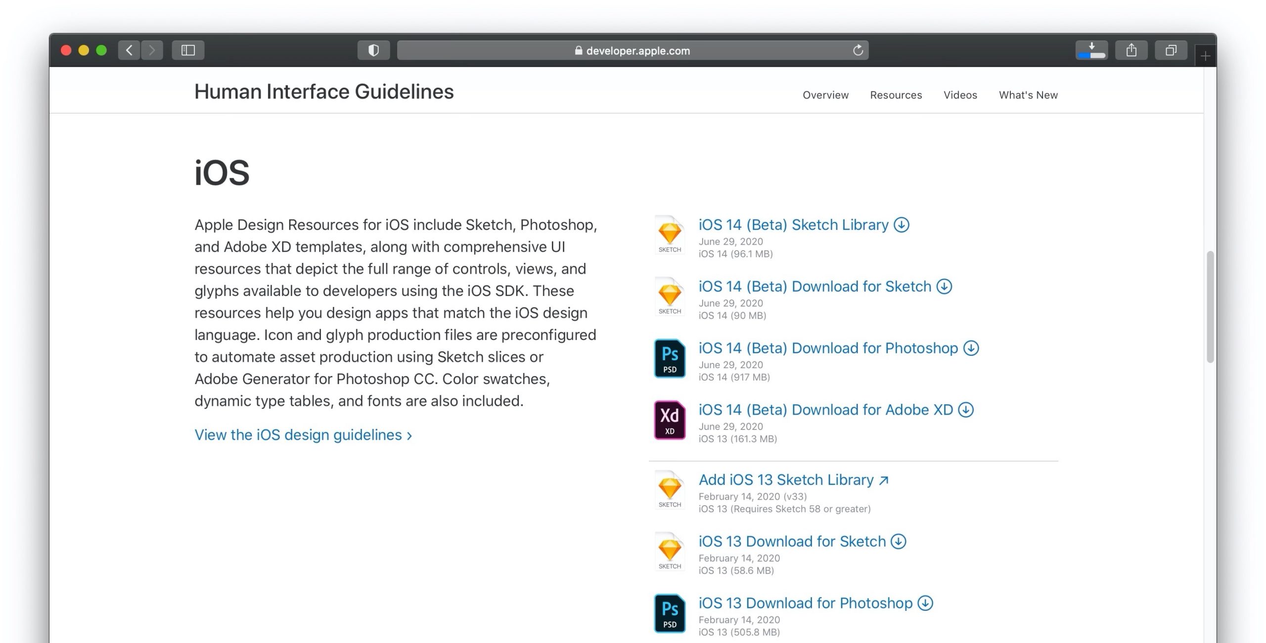 iOS 14 Apple Design Resources for Adobe XD