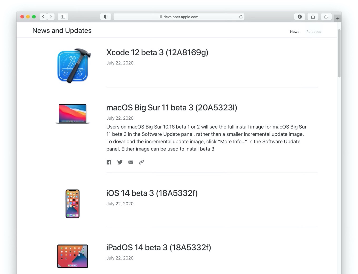 macOS Big Sur 11 beta 3 (20A5323l)