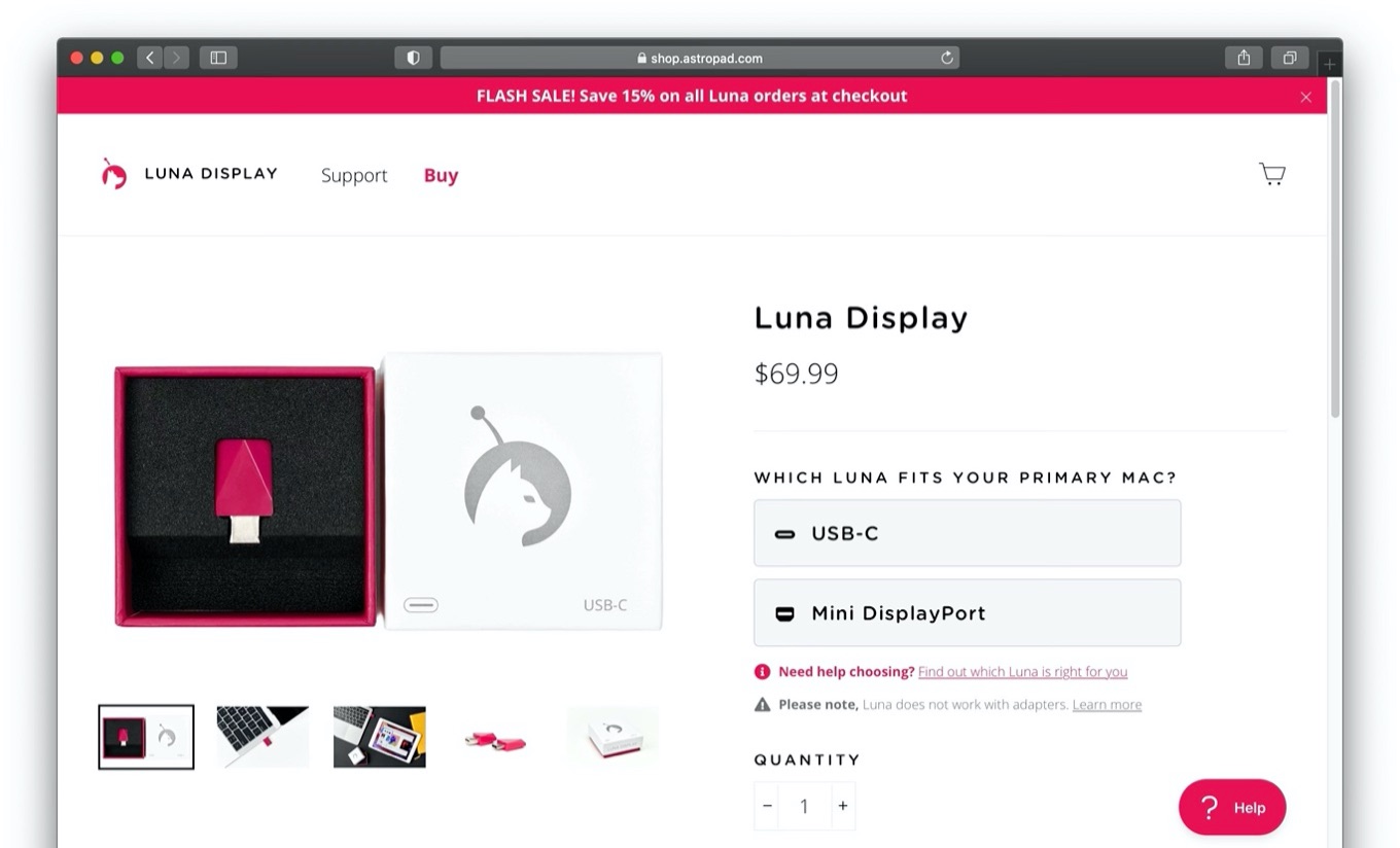 Luna Display Stay Home Sale