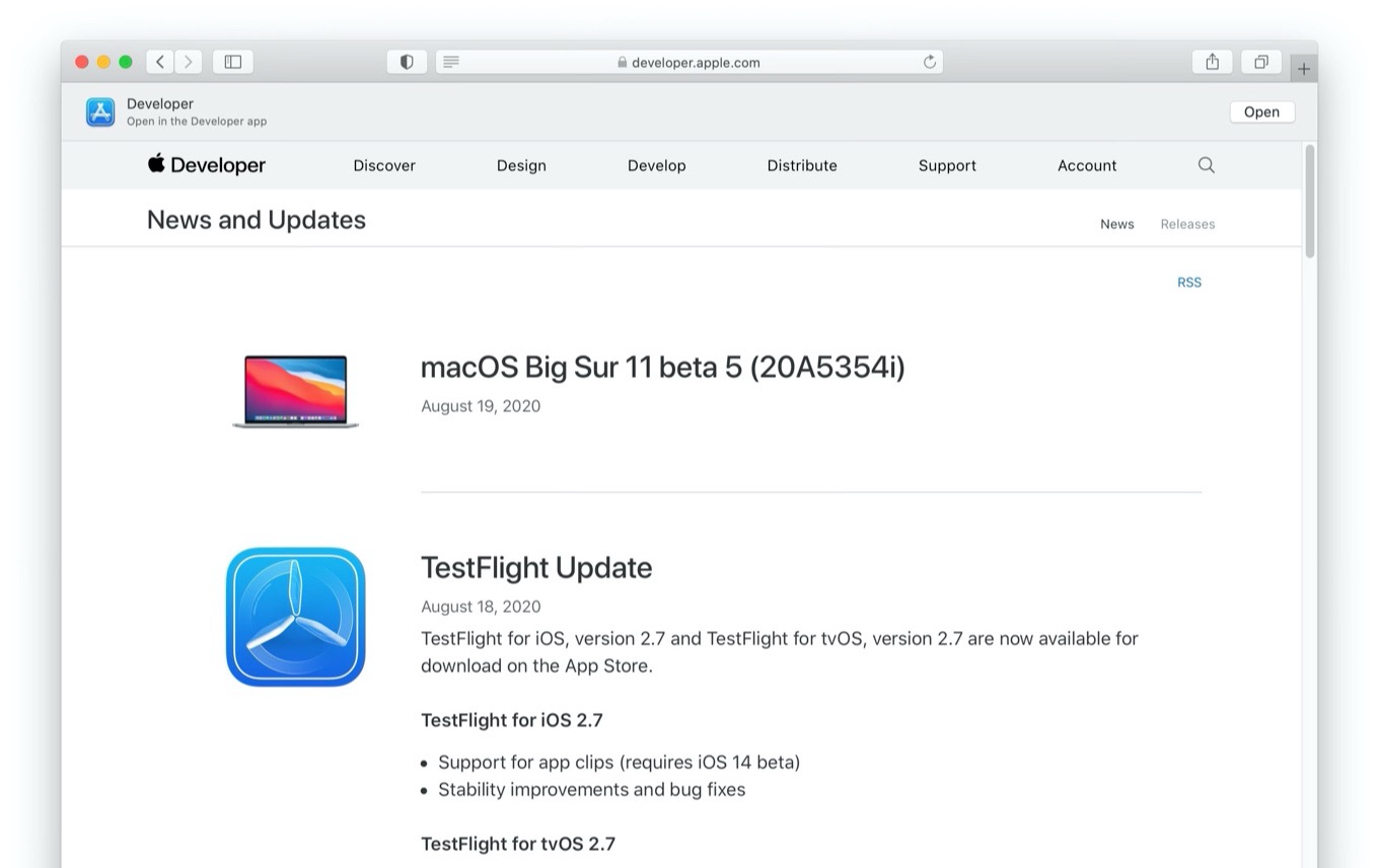 macOS Big Sur 11 beta 5 (20A5354i)
