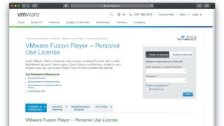 VMware Fusion Player Personal Use License