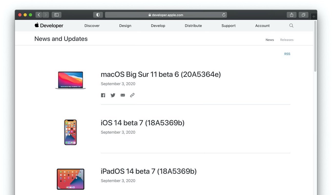 macOS Big Sur 11 beta 6 (20A5364e)