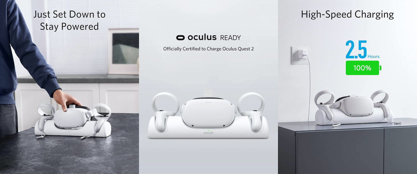 Anker Charging Dock for Oculus Quest 2設置