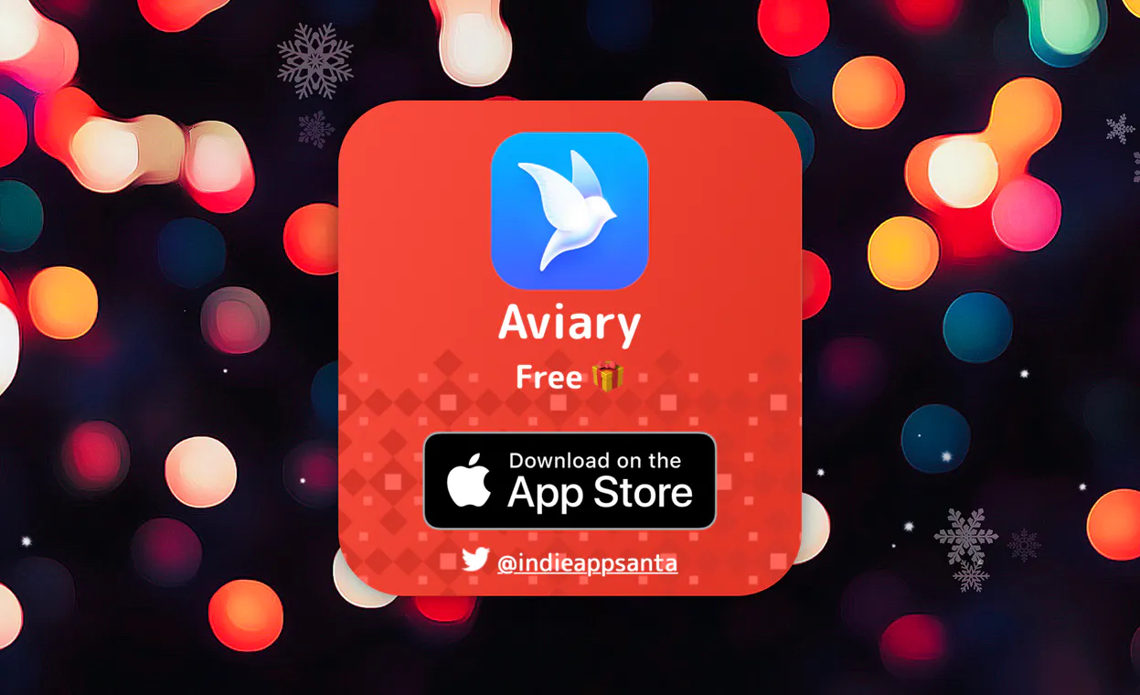 Aviary Twitter Indie App Santa sale