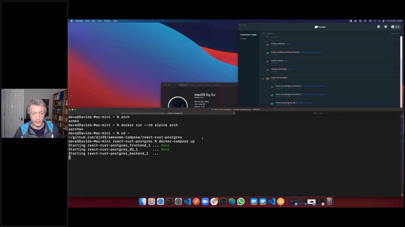 Apple Silicon M1 Mac用Docker DesktopのTech Preview版