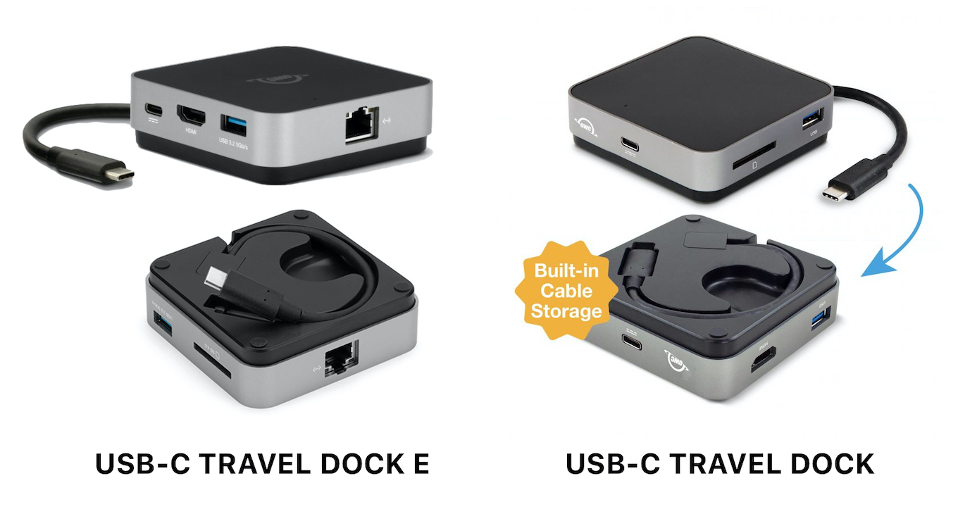 OWC、コンパクトでケーブルの収納が可能な第2世代TRAVEL DOCKにEthernetポートを追加したUSB-C Dock「OWC USB-C  TRAVEL DOCK E」の国内販売を開始。