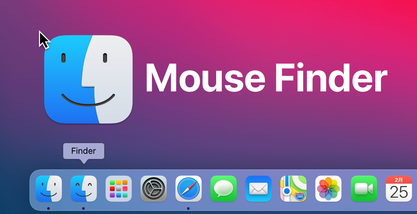 Mouse Finder on MacOS Dock