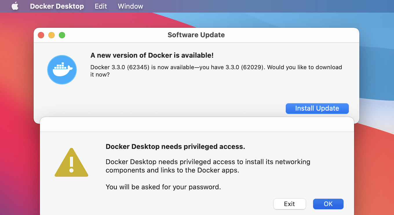 Docker Desktop Golden Master