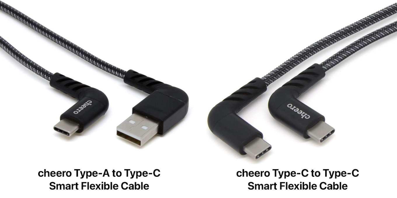 cheero Type-A-/C to Type-C Smart Flexible Cable Hero