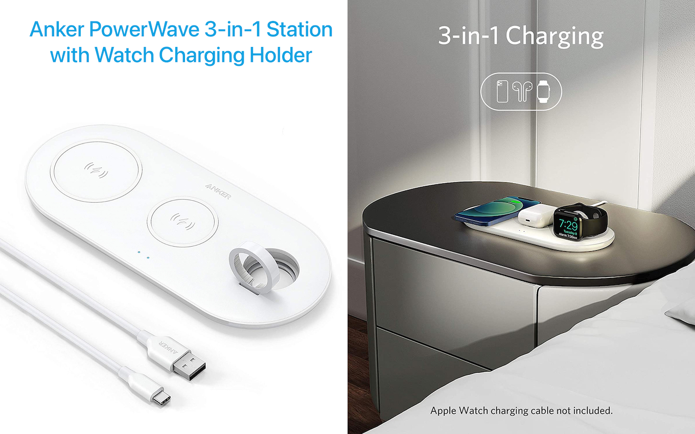 Anker PowerWave 3-in-1 Station with Watch Charging Holder