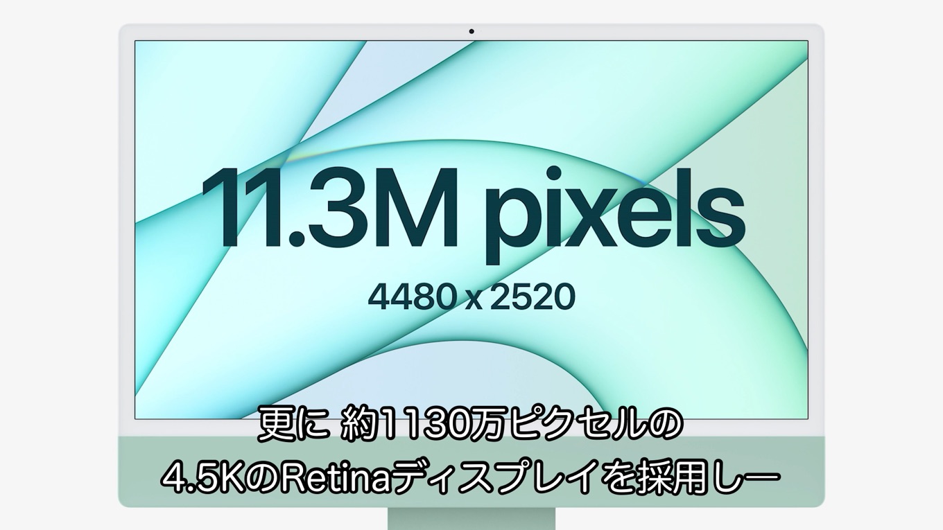 4.5K Retina 11.3Mピクセル