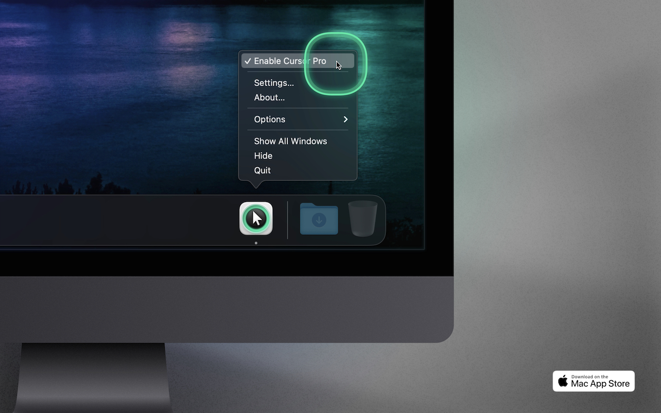 Cursor Pro 2 for macOS on iMac
