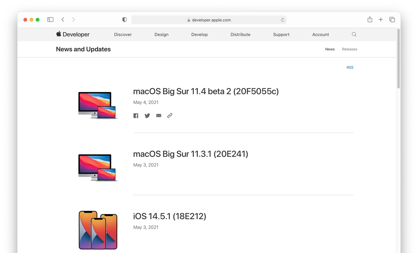 macOS Big Sur 11.4 beta 2 (20F5055c)