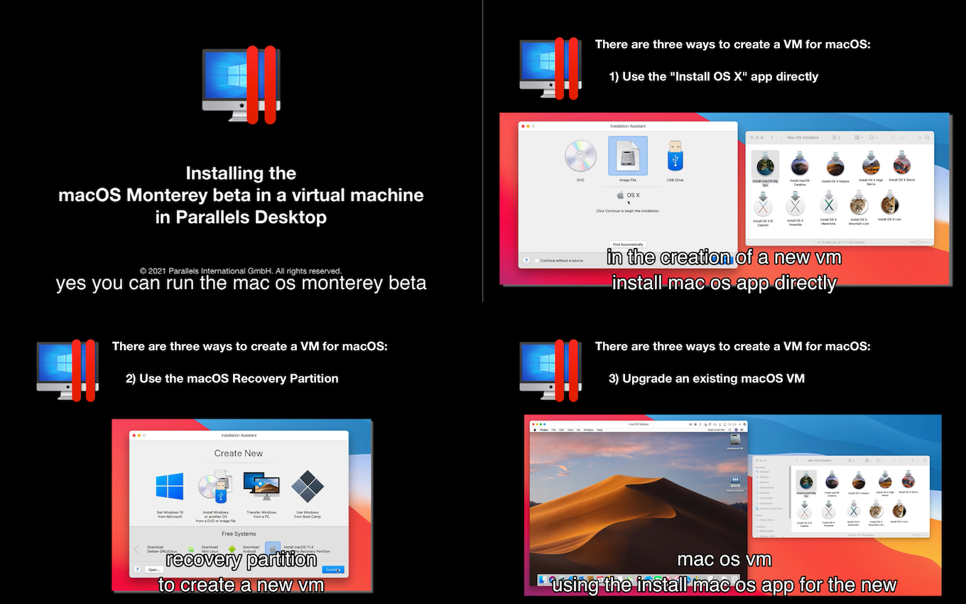 How to Install macOS Monterey in Parallels Desktop 3 version