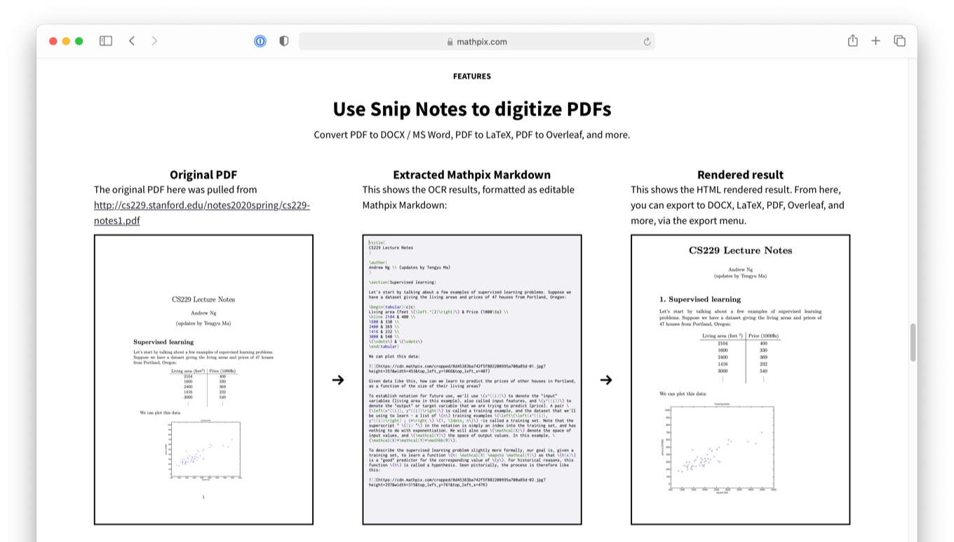 Use Snip Notes to digitize PDFs