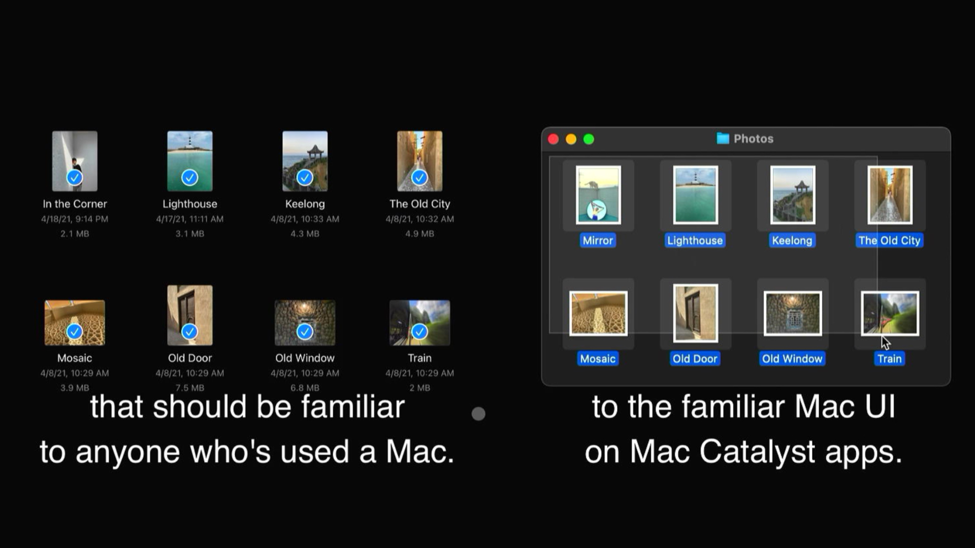 iPadOS 15とmacOSのファイル選択