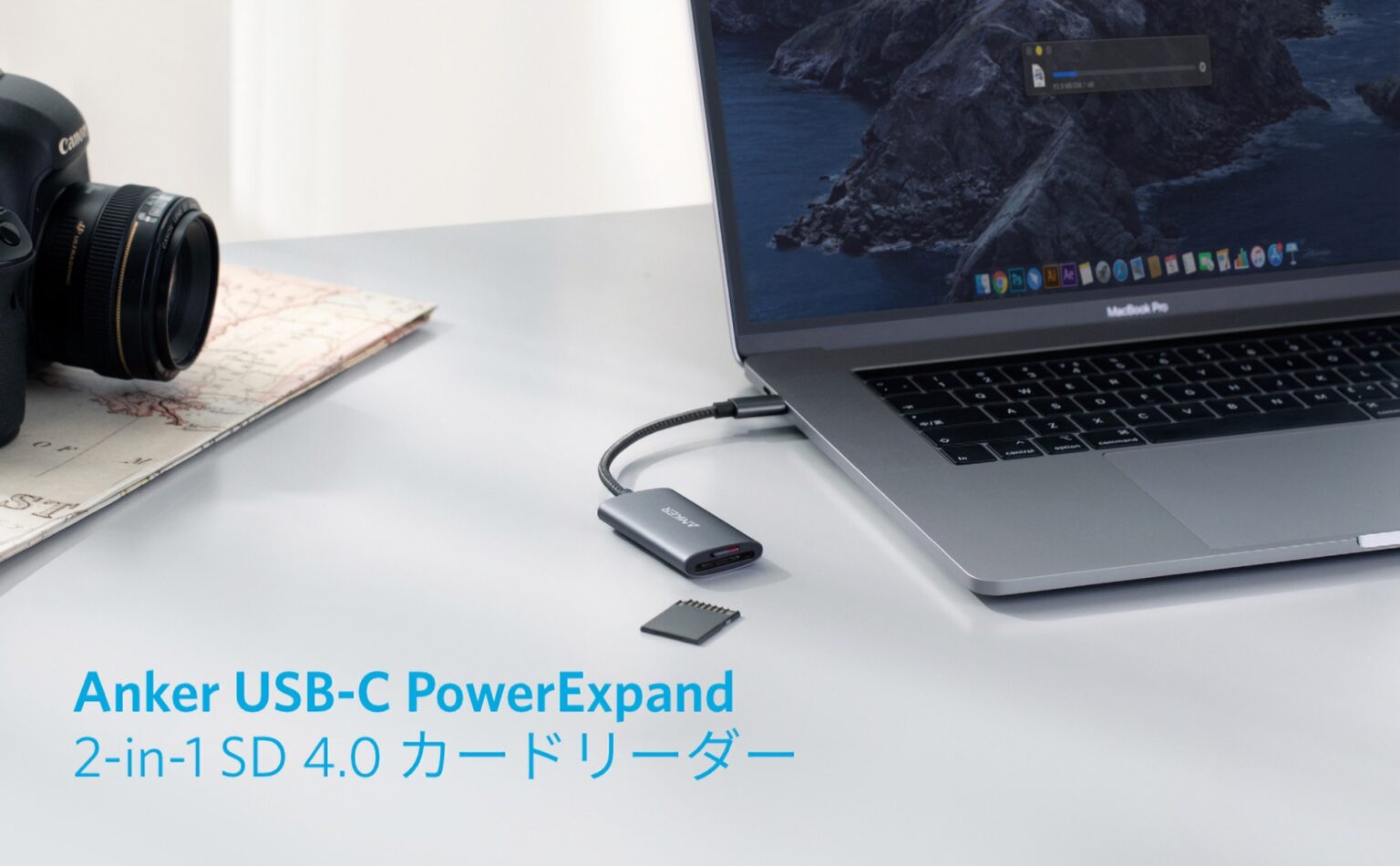 2 in 1 CFexpress/UHS-II SD4.0 メモリーカードリーダー USB3.1 10Gbps