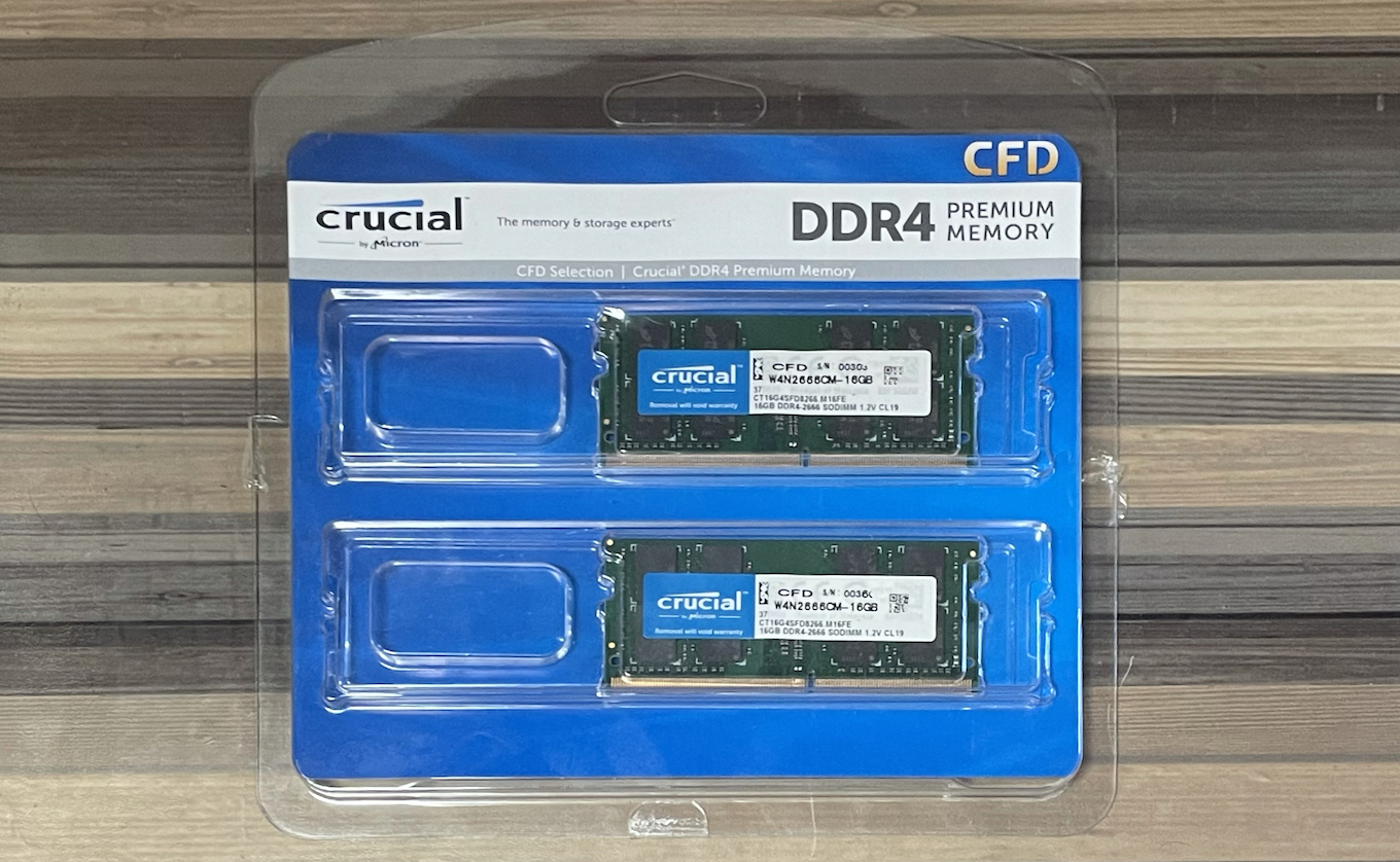 CFD販売 ノートPC用メモリ DDR4-2666(PC4-21300) 16GB×2枚