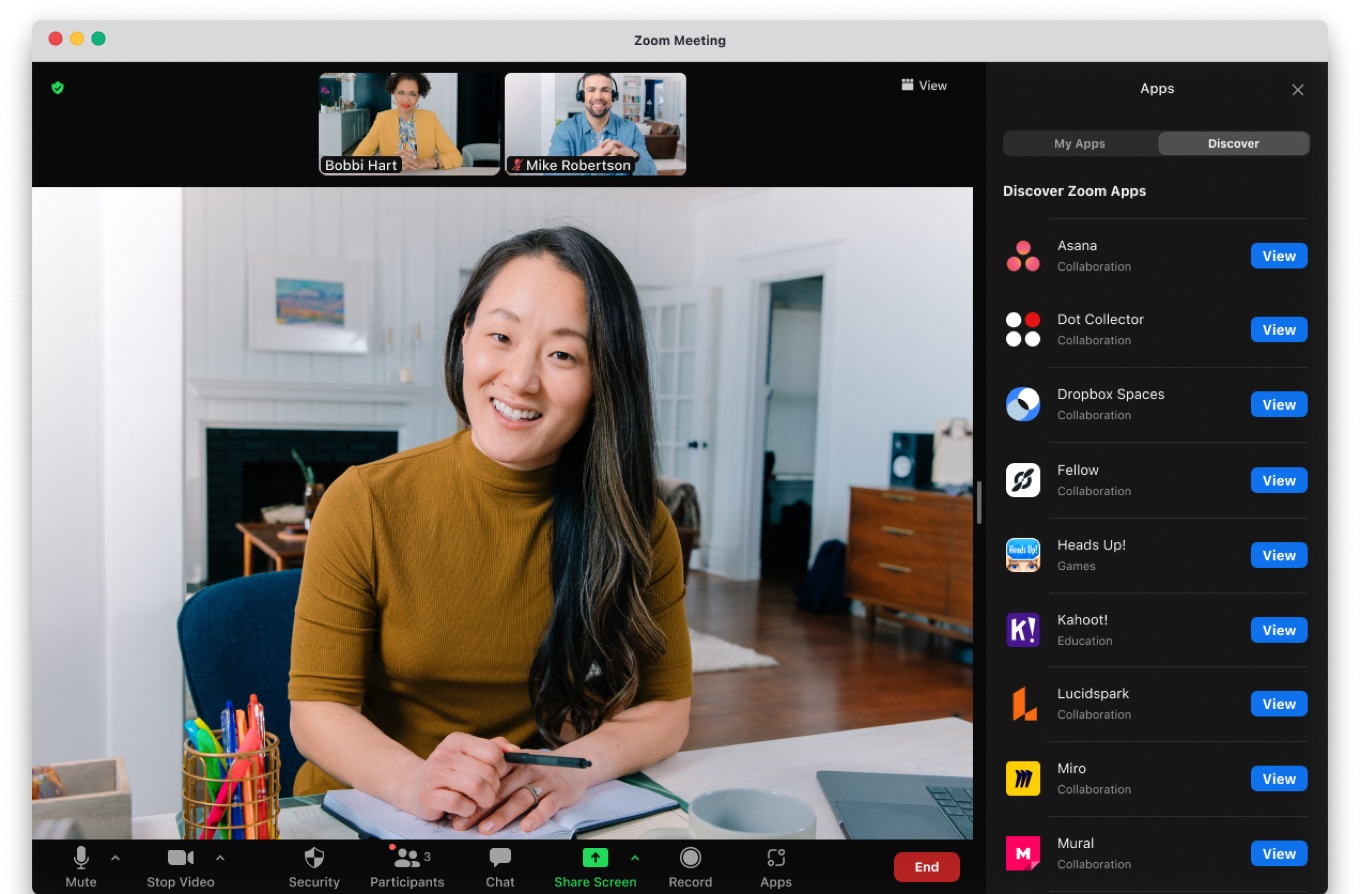 Introducing Zoom Apps for meetings