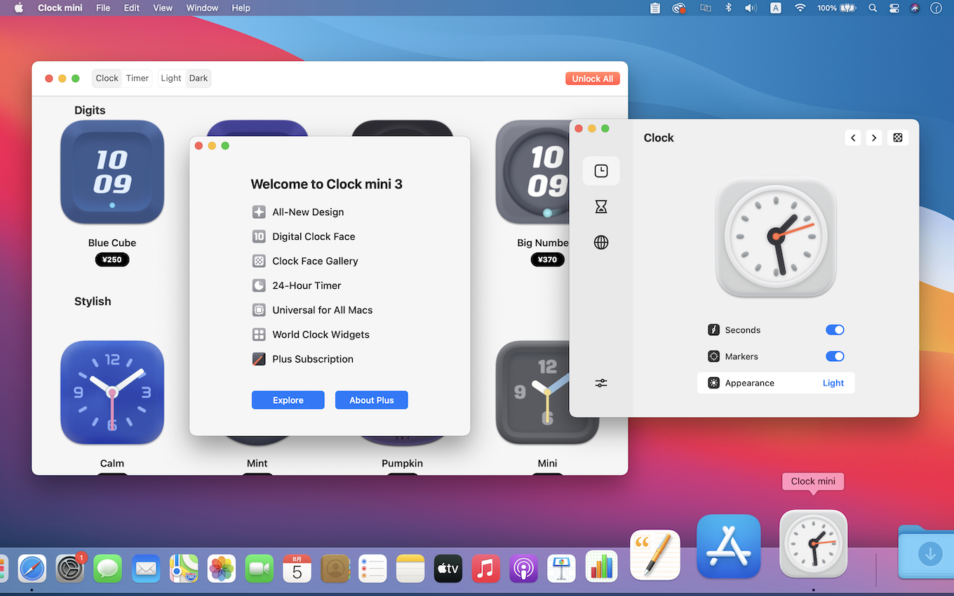 Clock mini for macOS v3