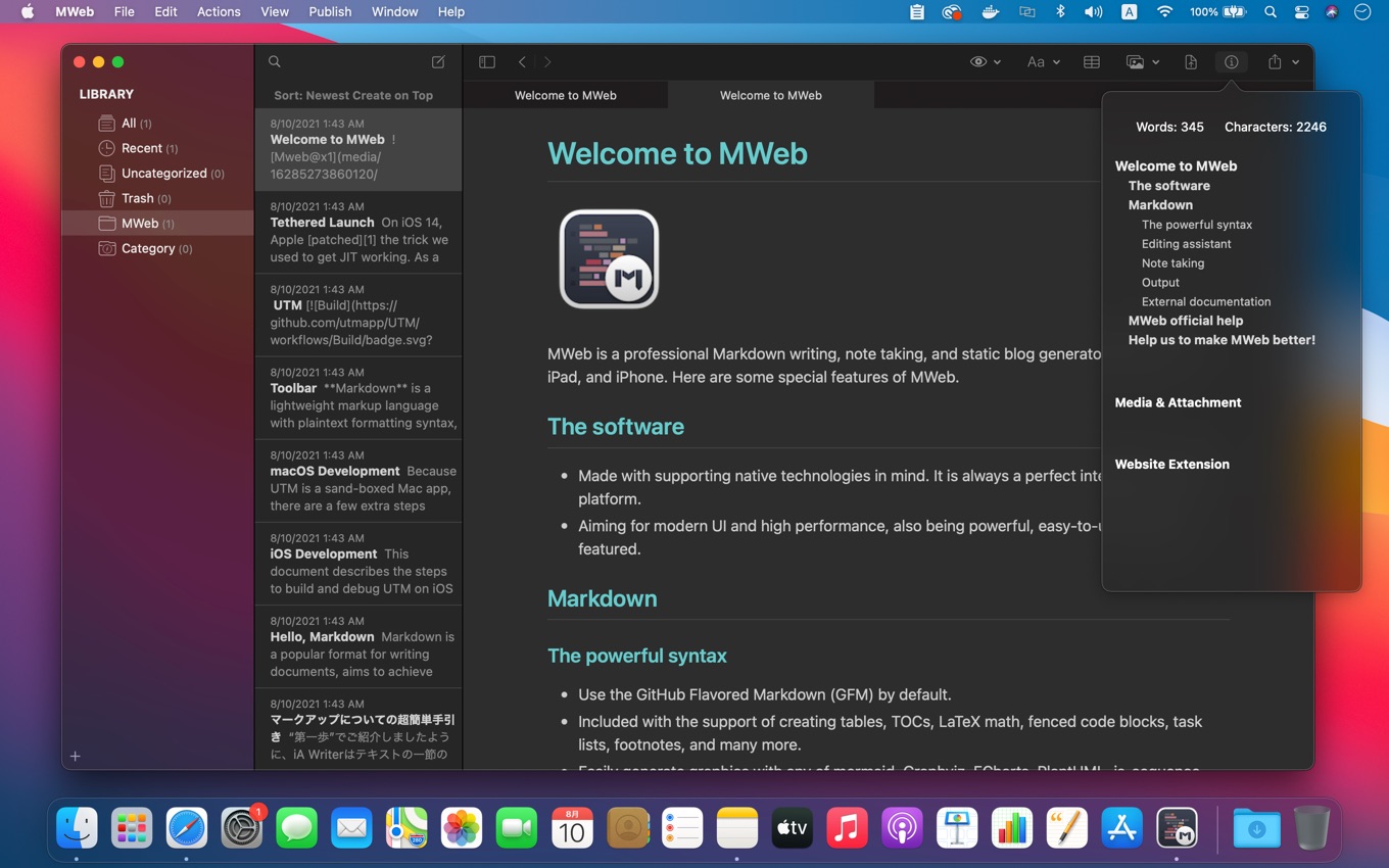 MWeb v4 for macOS Update