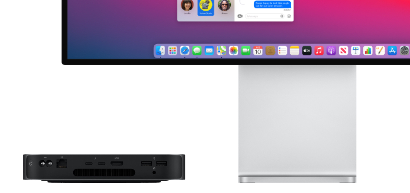 Mac mini (M1, 2020)のIOポート