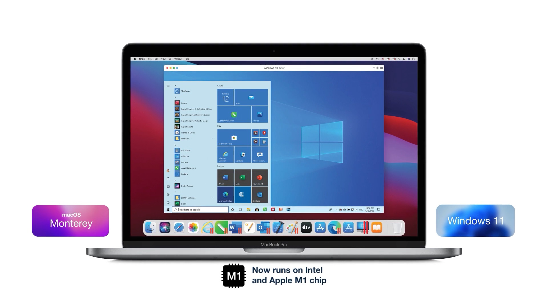 Parallels Desktop 17 for Mac on macOS 12 Monterey and Windows 11