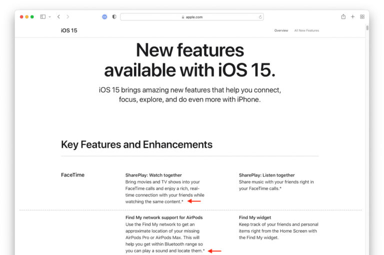 iOS 15 の一般機能 イエロー