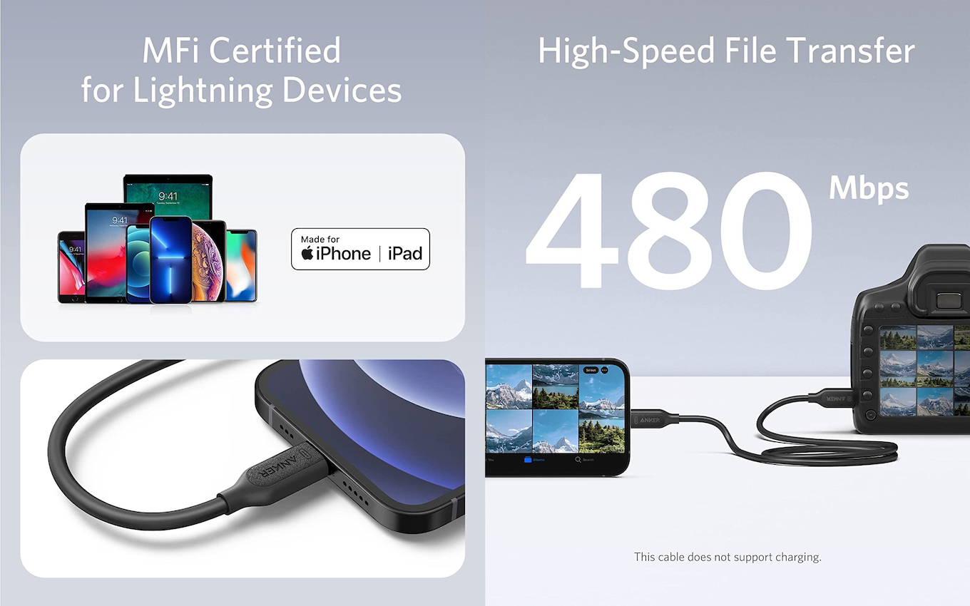 Anker 514 Lightning to USB-C Accessory Cable