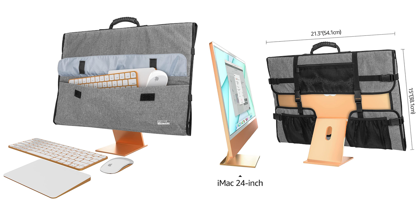 CURMIO Travel Carrying Case Compatible with Apple 24" iMac Desktop Computer