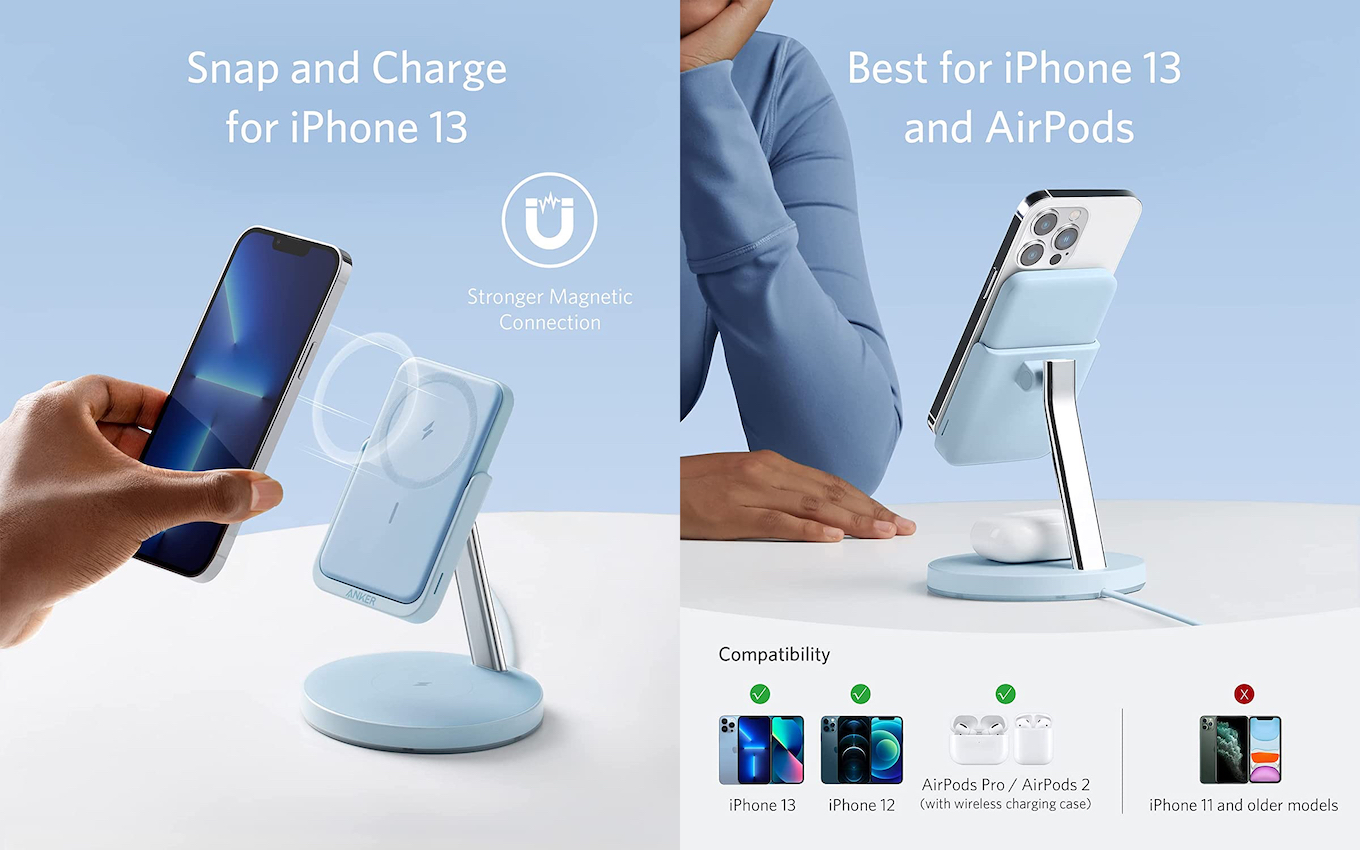 2-in-1 Wireless Charging Station