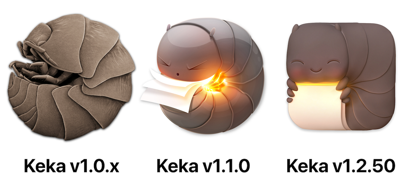 Keka v1 v2 v3 icons