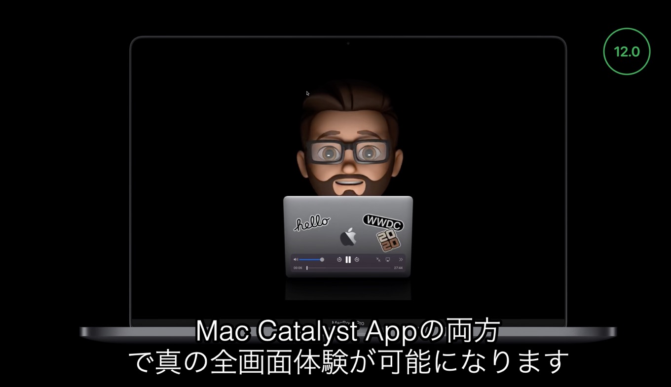 macOS 12 Monterey full screen video playback